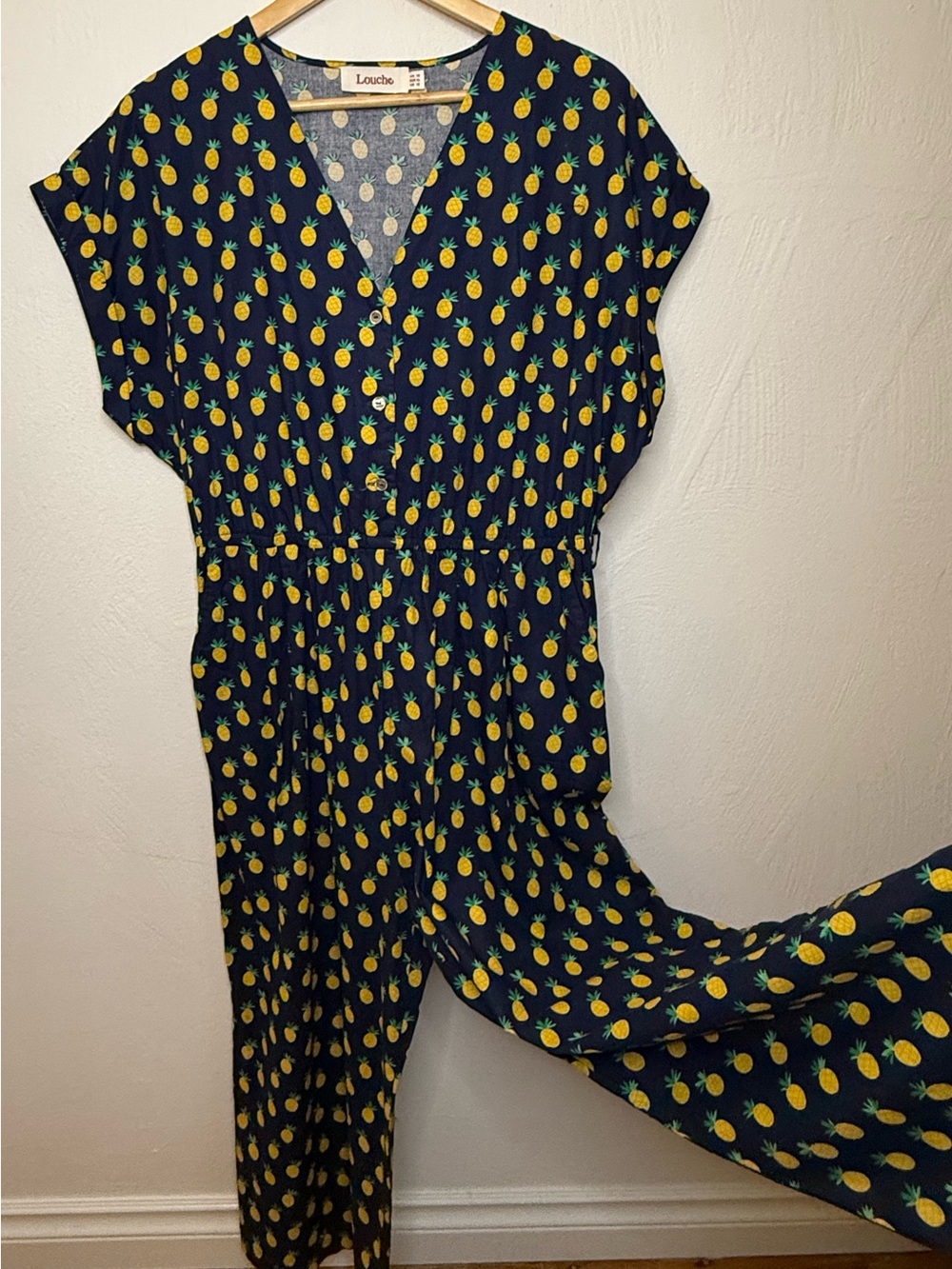 Louche NWOT Ady Pineapple Please Jumpsuit